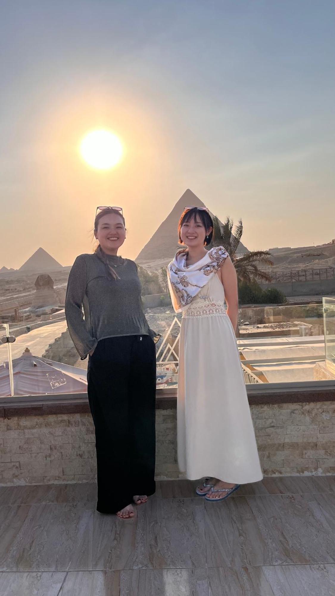 Seven Pyramids Panoramic View Inn Kafret el-Gabal Екстериор снимка